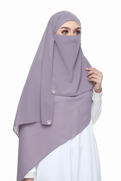PLAIN CHIFFON SHAWL - LILAC PLAIN CHIFFON SHAWL - LILAC